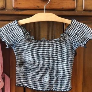 Off the shoulder crop top